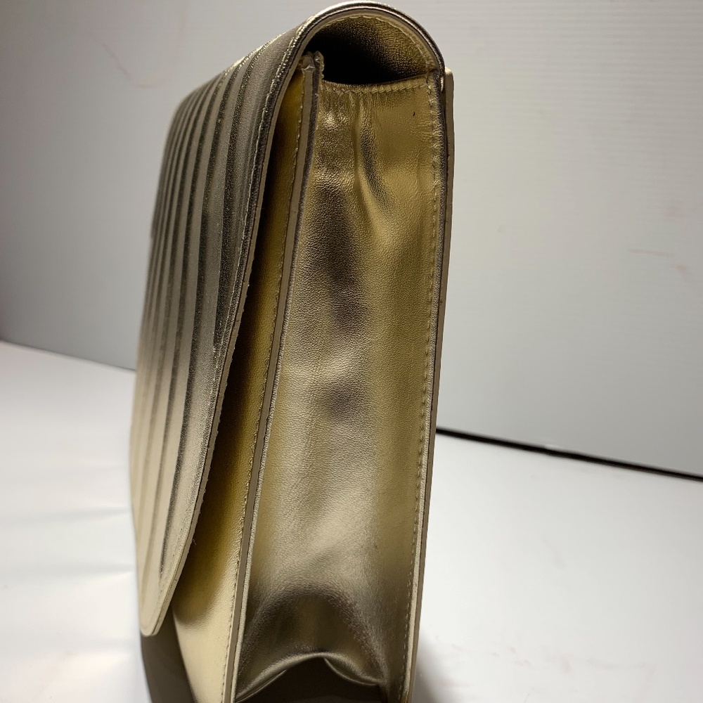 Stuart Weitzman Gold Clutch Evening bag